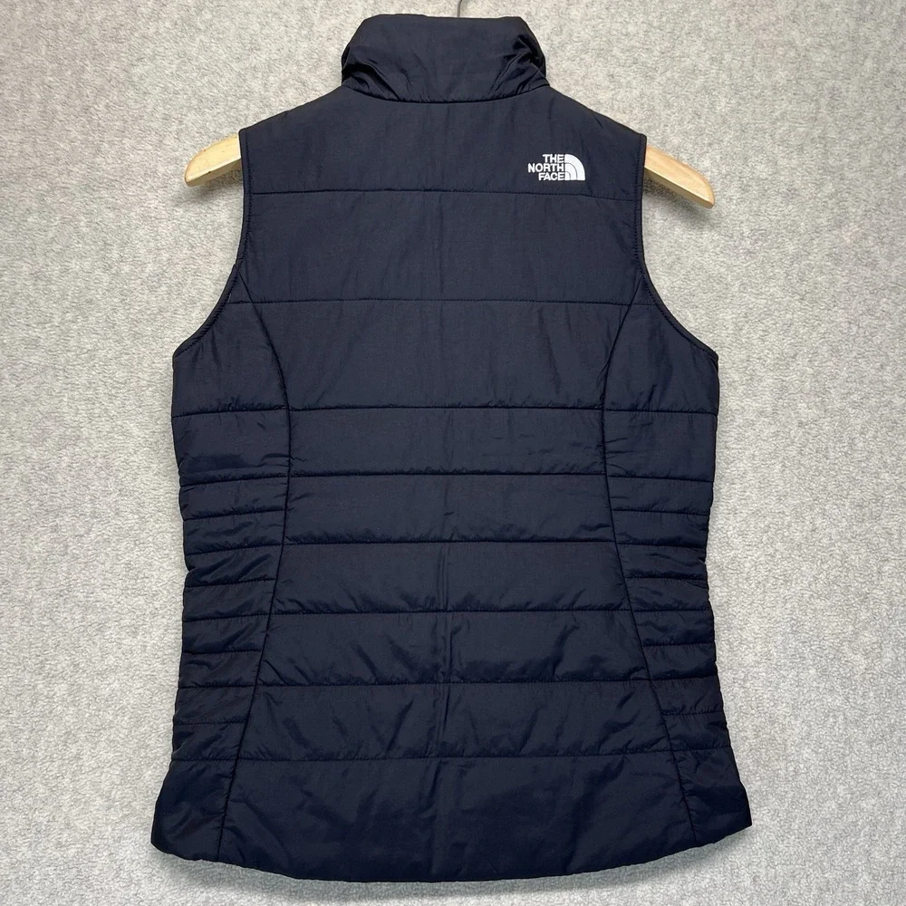 The‎ North Face Girls Black Puffer Vest Size M 10/12 Full Zip